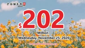 2020年11月25日的2.02亿美元强力球头奖将会由谁获得？