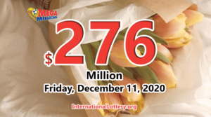 2020年12月8日：北卡罗来纳州和俄亥俄州的玩家赢得了Mega Millions的二奖。