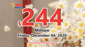 Mega Millions 的头奖正在等候它的拥有者，目前金额为 2.44 亿美元。