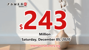 2020年12月2日，亚利桑那州的一位玩家赢得了100万美元的Powerball奖金。